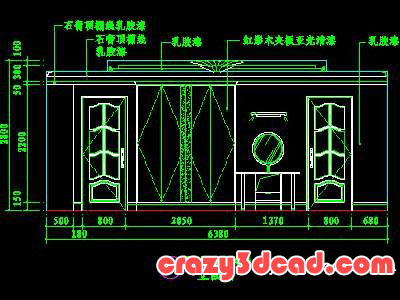 Bedroom design CAD drawings and details 16